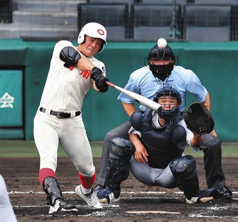 智弁学園・前川、有言実行のバックスクリーン弾 「ノースリーから振りにいける思い切りの良さが魅力」スカウト熱視線【夏の甲子園】：中日スポーツ