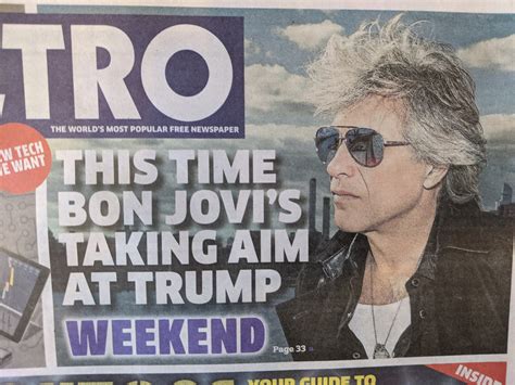 Uk Metro October 2nd 2020 Jon Bon Jovi Interview Yourcelebritymagazines