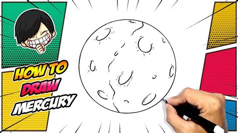 How to draw Mercury easy