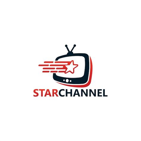 Star Channel Logo Template Design Vecteur Emblème Design Concept