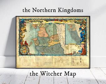 The Witcher World Map The Northern Realms Gwent Deck Map Witcher