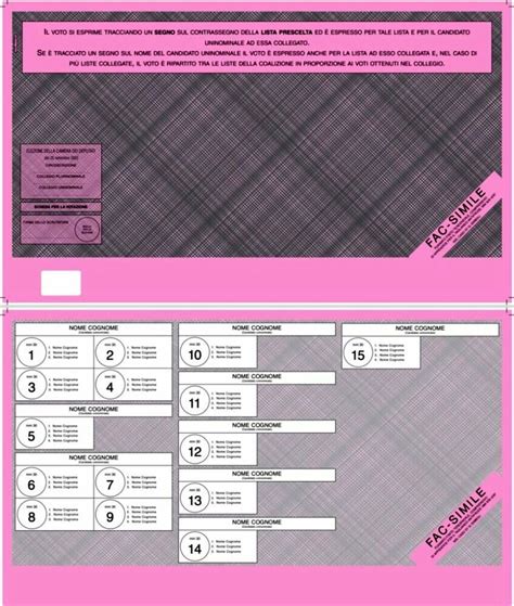 Elezioni Politiche 2022 Il Fac Simile Della Scheda Elettorale E Come