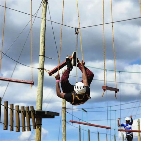 High Rope Courses Activity At Burudani Adventure Park