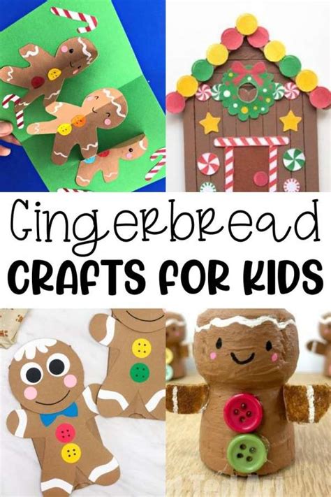 12 Christmas Gingerbread Men Crafts For Kids