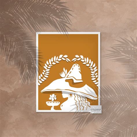 Orange Nude Flower Sombrero Woman With Tequila Illustration Art Print Minimal Wall Art Print