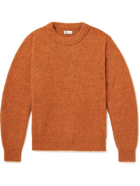 Doppiaa Aappio Alpaca Blend Sweater Orange Doppiaa