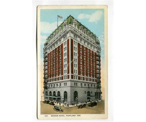 Benson Hotel Portland Oregon vintage postcard