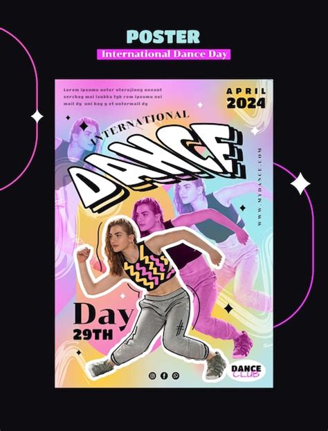 Premium Psd International Dance Day Celebration Poster Template