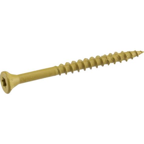 Hillman™ 49326 10 X 3 Inch Deck Plus Star Drive Tan Ceramic Deck Screw