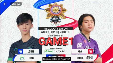 Mpl Philippine S Evos Ph Vs Omg Game Caster English Week Day