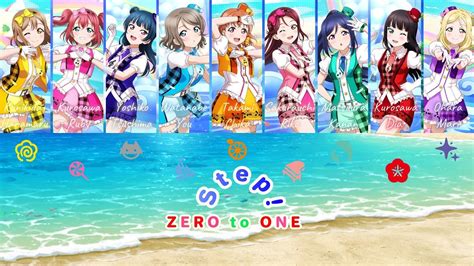 Step Zero To One Aqours [full] Rom Eng Kan [lyrics Color Coded