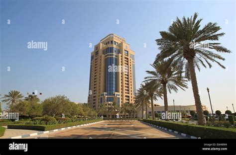 A General View Leading Up To The Entrance Of The Ritz Carlton Hotel