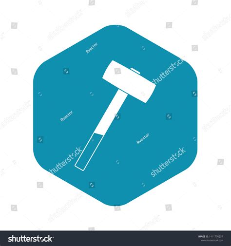 Sledgehammer Icon Simple Style Isolated Vector Stock Vector Royalty