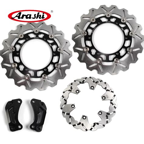 Arashi 1 Set Front Rear Brake Discs For YAMAHA XP T MAX 500 2008 2011