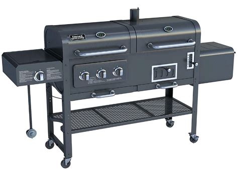 Gas Charcoal Smoker Grill Combo