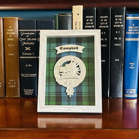 Clan Campbell Framed Tartan Badge - Etsy