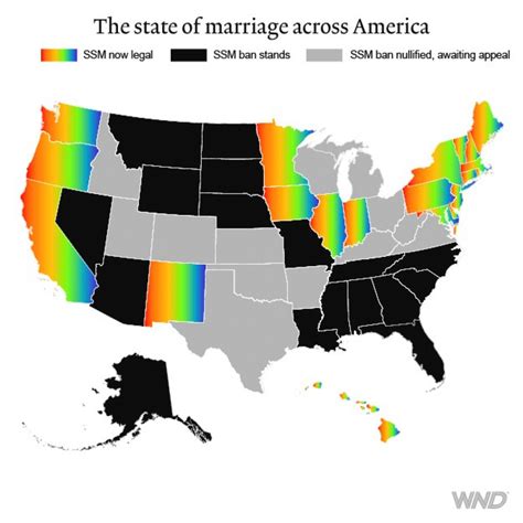Map Of Gay Marriage States Printable Map
