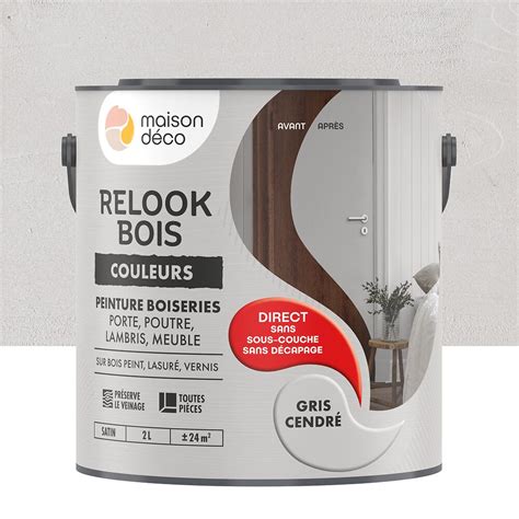 Peinture Relook Bois Beige Sable 2l Bricomarché