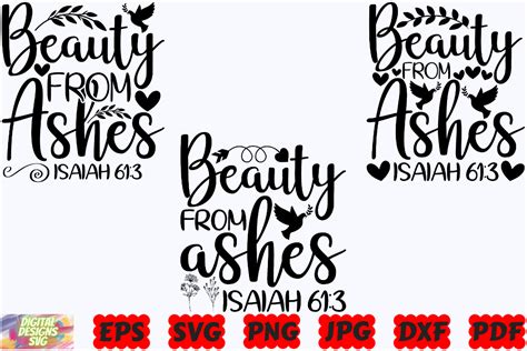 Beauty From Ashes Svg Religious Svg Graphic By