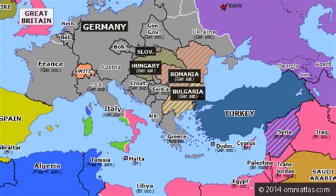 Fall Of Mussolini Historical Atlas Of Europe 30 September 1943 Omniatlas