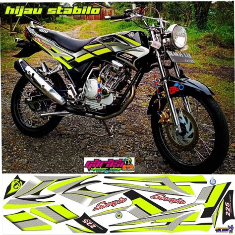 Jual Striping Steko Scorpio Kotak Hijau Stabilo Shopee Indonesia