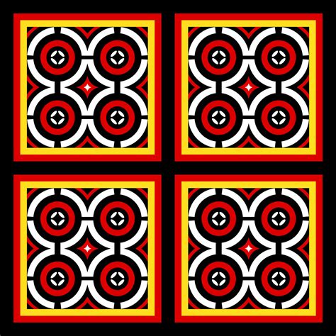 Ethnic Pattern From Toraja Indonesia Traditionally Applied On Wood