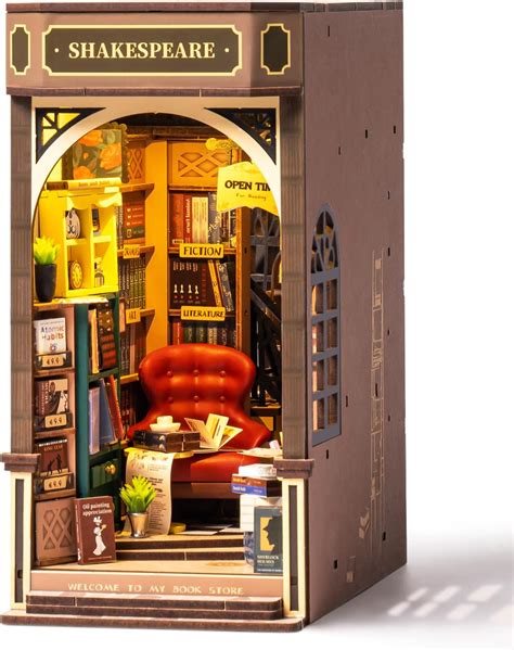 Amazon XIYOUQI DIY Book Nook Kit 3D Wooden Puzzle Bookend Model