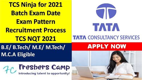 TCS Ninja For 2021 Batch Exam Date Exam Pattern Recruitment