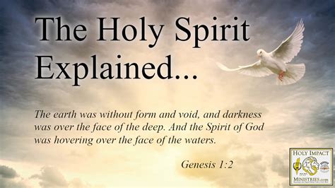 The Holy Spirit Explained According To Scripture Part 2