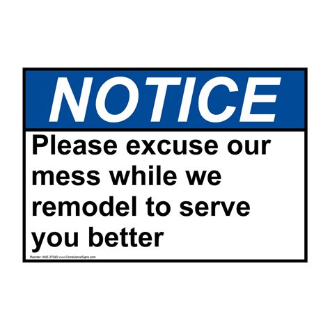 Please Excuse Our Mess Printable Sign