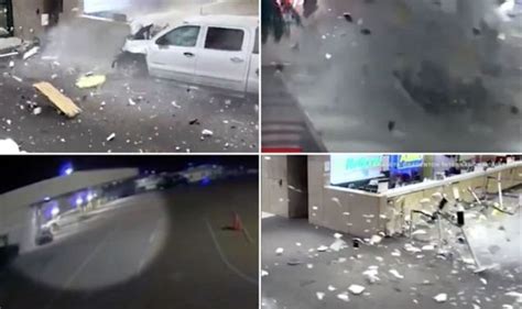 Watch Video Captures The Moment A Truck Crashes Into Airport Terminal