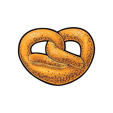 Pretzel Gráfico Del Vector Ilustración Del Vector Ilustración De