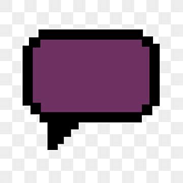 Comics Text Dialog Box Png Image Purple Pixel Art Text Box Dialog