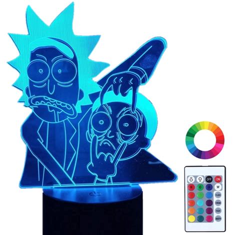 Lampka Nocna D Led Rick And Morty Grawer Imi Plexido Sklep Empik