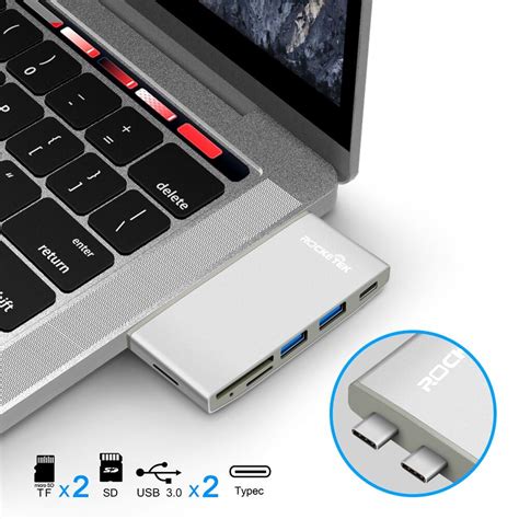 Rocketek อะแดปเตอร์ฮับ Usb Type C 30ตัวแยกอินเทอร์เฟซพลังงานสำหรับ