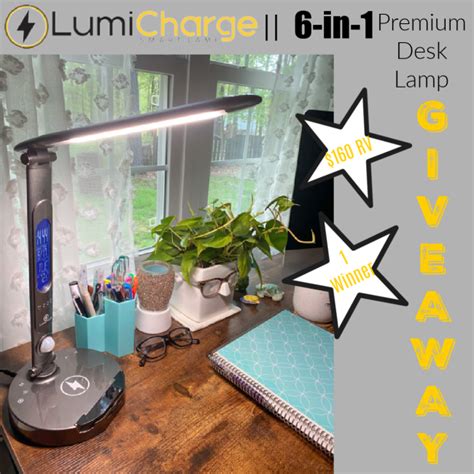 Lumicharge Ii In Premium Desk Lamp Giveaway Rv Winner