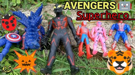 Avengers Superhero Story Ultraman Spider Man Power Rangers Captain