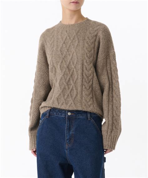 MUSINSA公式 MUSINSA STANDARD WOMAN Women s Soft Aran Cable Knit