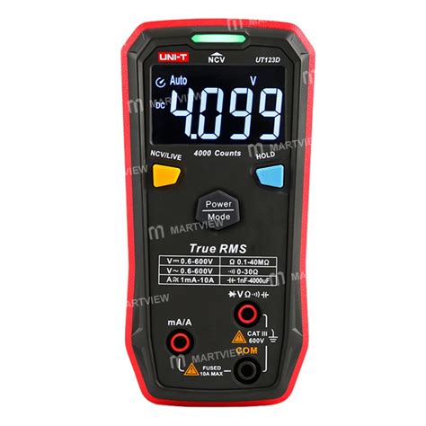 Uni T Ut123d Auto Range True Rms Ebtn Display Dc Ac Smart Digital Multimeter Martview