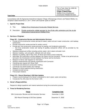 Fillable Online Task Orders Sample Clauses 195 SamplesLaw Insider Fax