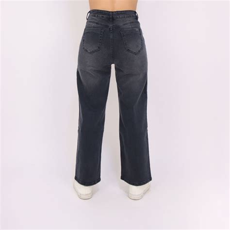 Ripley Jeans Recto Cropped Mujer Kayra Poblet Perfect Fit Gris Comfy