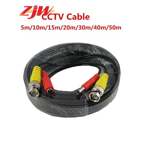 ZJW 5M 10M 20M 30M 40M BNC RG59 Video Power Siamese Cable Security CCTV