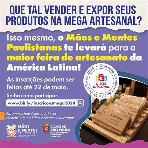 Artes Os De S O Paulo Poder O Comercializar Produtos Manuais Na Mega