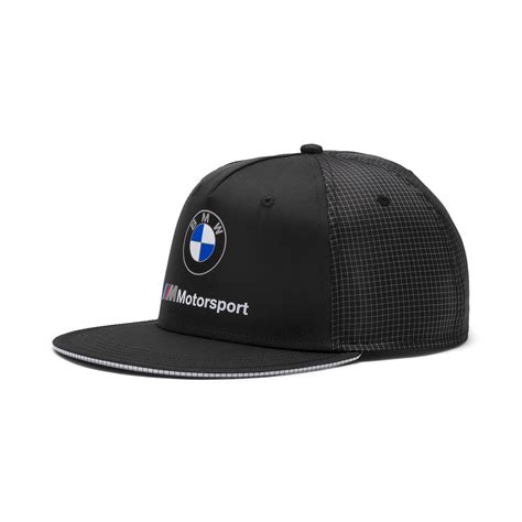 PUMA Synthetic Bmw M Motorsport Flat Brim Cap in 01 (Black) for Men - Lyst