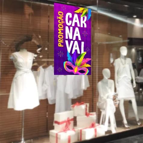 Adesivo Carnaval Vitrine Lojas Decoração 112x63cm Promoção