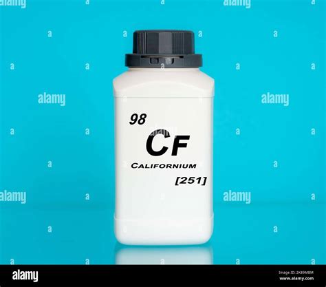 Container Of The Chemical Element Californium Stock Photo Alamy