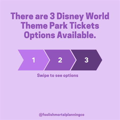 How To Choose Disney World Tickets Foolish Mortal Wdw Planning Co