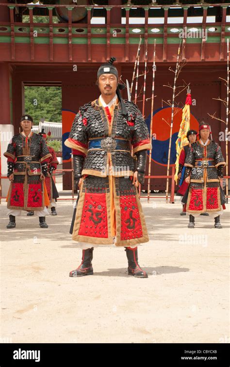 Korean Ancient Warrior Stock Photo Alamy