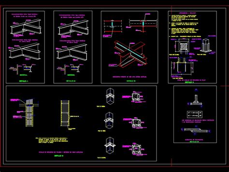 Planos De Detalles Constructivos Estructura Metalica En Estructuras De