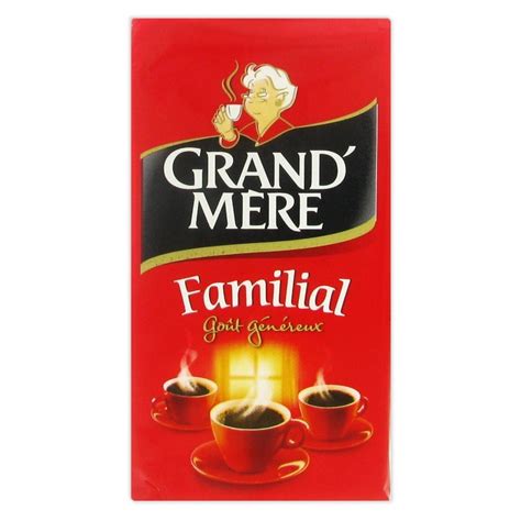 Café Moulu Grand Mère Familial Lot de 4 paquets 1 Kg Grand Mère